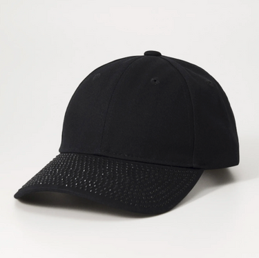 Gorra para mujer Versace Jeans Couture negra Swarovsky